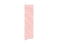 Estor plisado rosa 55x200 cm ancho tela 54,4 cm poliéster