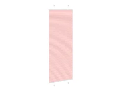 Estor plisado rosa 75x200 cm ancho tela 74,4 cm poliéster