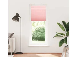 Estor plisado rosa 75x200 cm ancho tela 74,4 cm poliéster