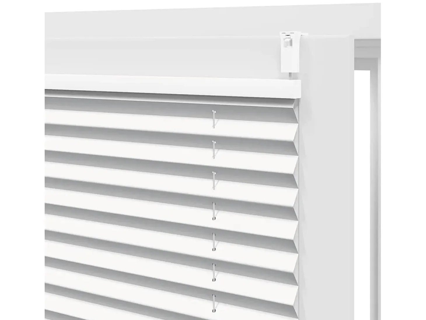 Estor plisado 90x200 cm Blanco