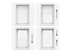 Estor plisado 90x125 cm Blanco