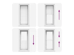 Estor plisado 60x125 cm Blanco