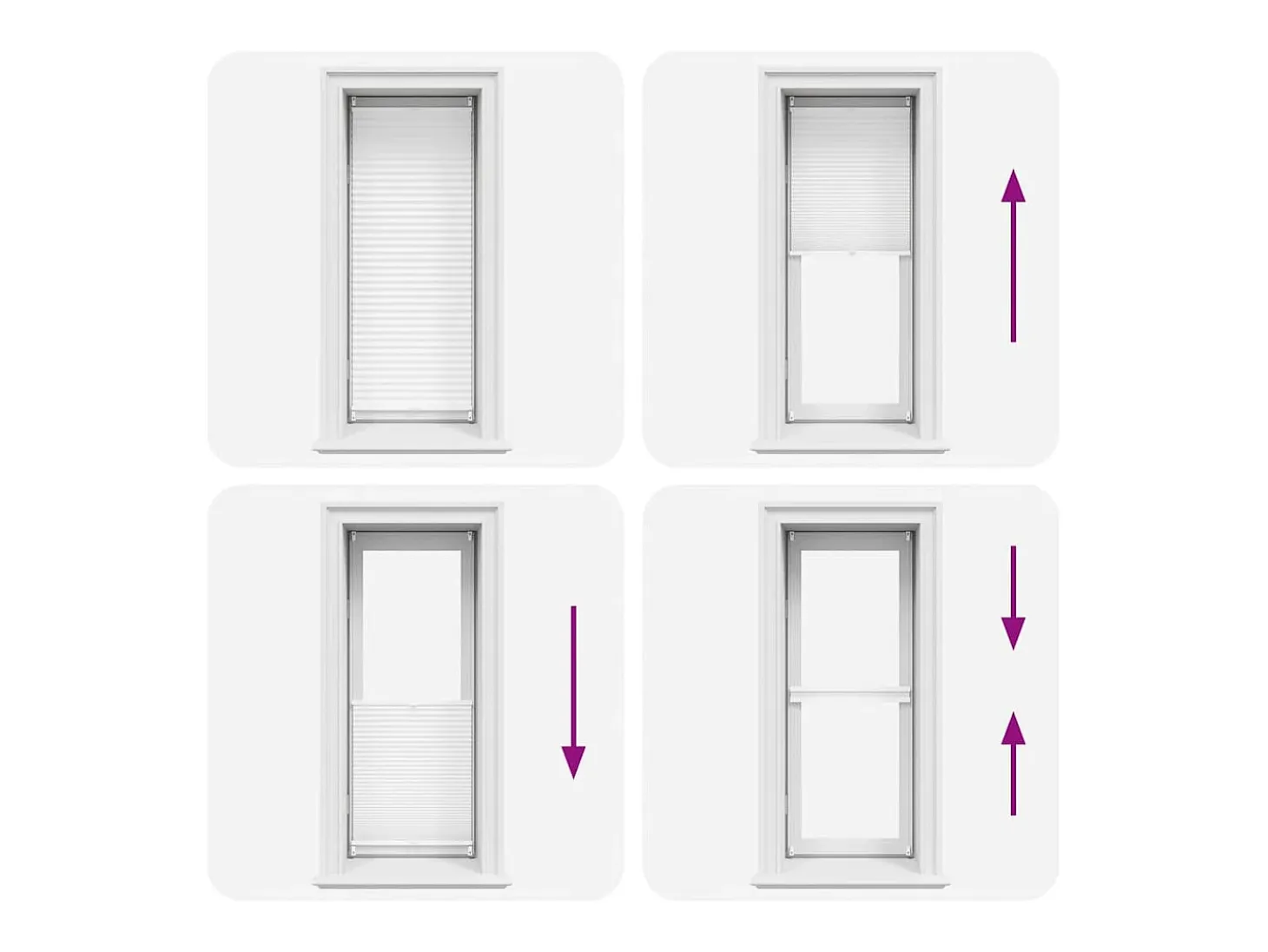Estor plisado 60x125 cm Blanco
