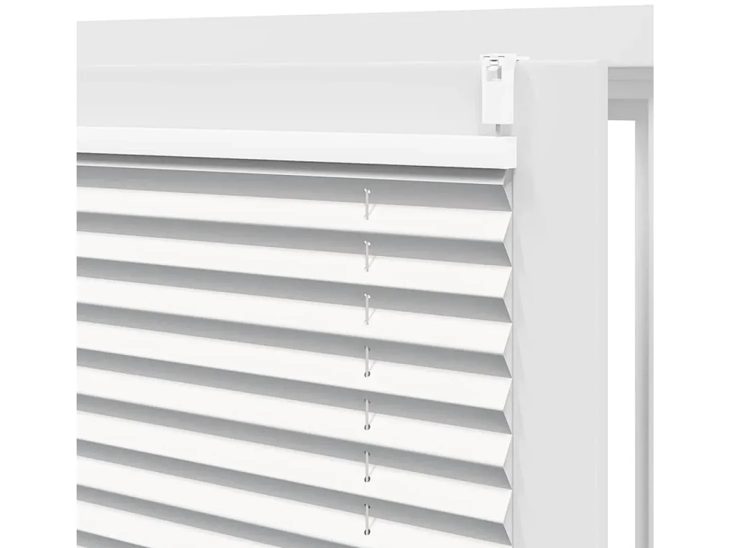 Estor plisado 60x125 cm Blanco