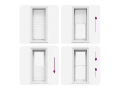 Estor plisado 50x125 cm Blanco