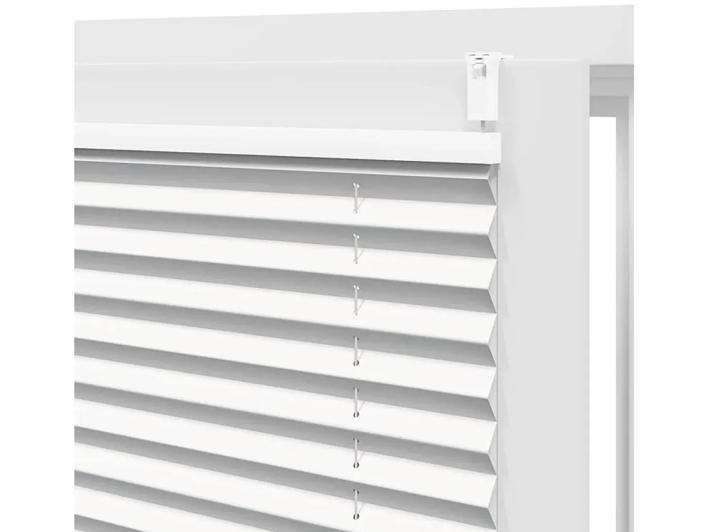 Estor plisado 100x125 cm Blanco