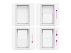 Estor plisado 90x150 cm Blanco