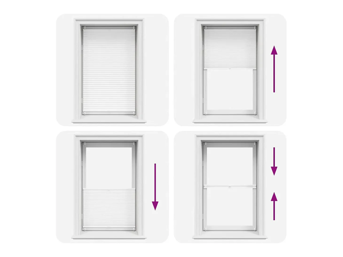 Estor plisado 90x150 cm Blanco