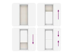 Estor plisado 70x200 cm Crema