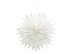 Estrella de Navidad Sälen con luz de papel Ø60cm colgante blanco.