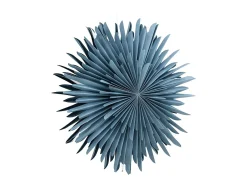 Estrella de Navidad Sälen con colgante de papel ligero Ø60cm color azul.