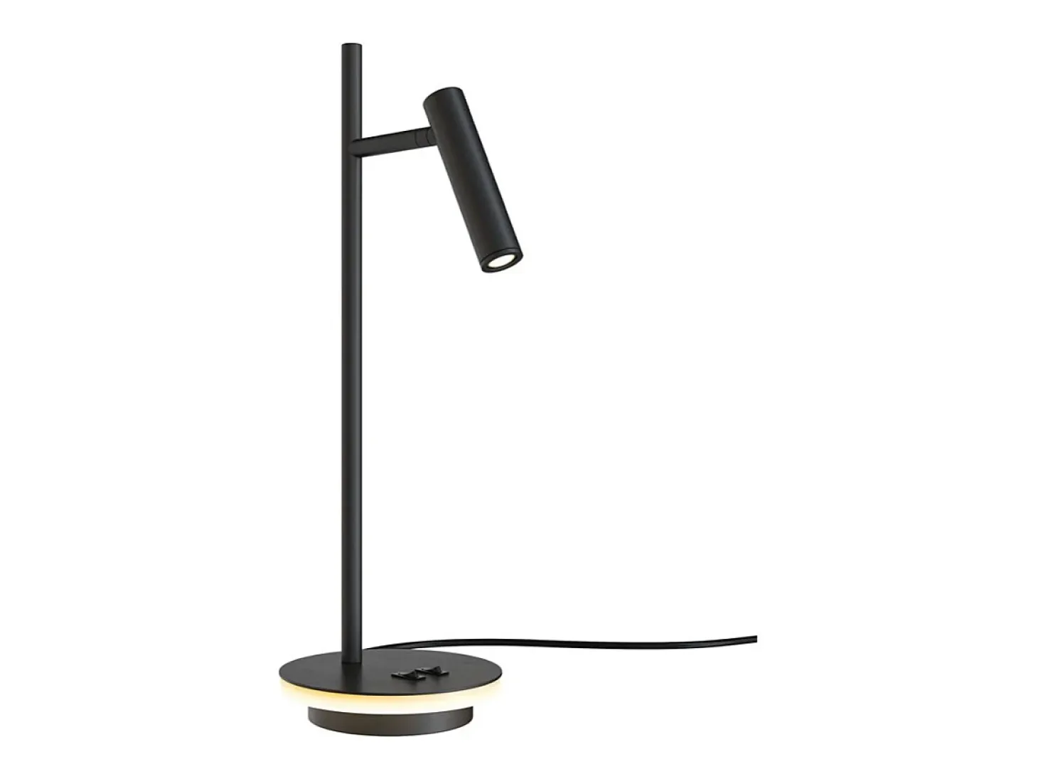Estudo Lámpara de mesa LED integrada negra