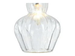 Eustoma Lámpara Colgante Techo Dome Níquel, 1 Luz, E14