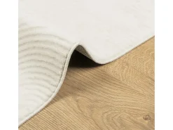 Everlyn Alfombra de pelo corto look escandinavo IZA crema 80x150 cm
