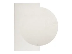 Everlyn Alfombra de pelo corto look escandinavo IZA crema 80x150 cm