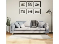 Everlyn Alfombra de pelo corto look escandinavo IZA crema 80x150 cm