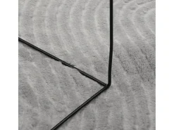 Everlyn Alfombra de pelo corto look escandinavo IZA gris 160x230 cm