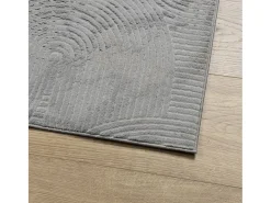 Everlyn Alfombra de pelo corto look escandinavo IZA gris 160x230 cm