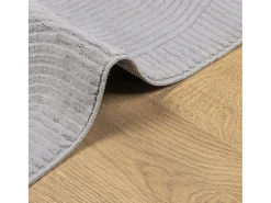 Everlyn Alfombra de pelo corto look escandinavo IZA gris 80x150 cm