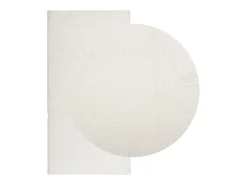 Everlyn Alfombra de pelo corto look escandinavo IZA crema 100x200 cm