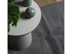 Everlyn Alfombra pelo corto look escandinavo IZA antracita 200x280 cm