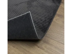 Everlyn Alfombra pelo corto look escandinavo IZA antracita 160x230 cm
