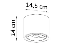 Faretti a plafone Applique in ceramica bianca GU10/ES111 Downlights de superficie Cermaic Aplique Blanco GU10 / ES111