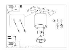Faretti a plafone Applique in ceramica bianca GU10/ES111 Downlights de superficie Cermaic Aplique Blanco GU10 / ES111
