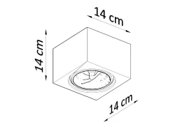 Faretti da parete in ceramica da superficie bianca GU10/ES111 Lámpara de pared Downlights de cerámica de montaje en superficie Blanco GU10 / ES111