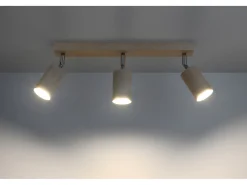 Faretto Bar Luce Incasso Legno Naturale GU10 Barras de foco Flush Light Madera natural GU10