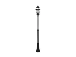 Farola Con Acabado Negro Para Jardin Modelo Becrux Ip44