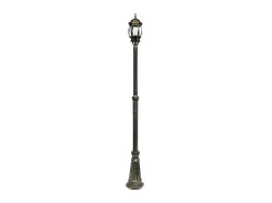 Farola De Jardin Modelo Caelum De Aluminio Negro Ip44