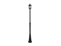 Farola Para Exterior De Aluminio Caelum Negro De Una Luz