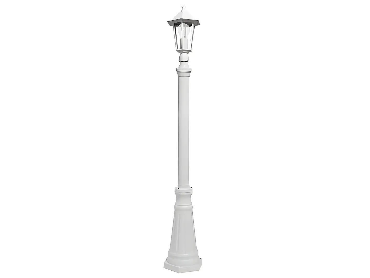 Farola Para Exterior En Aluminio Auriga 1 Luz, Acabado Blanco