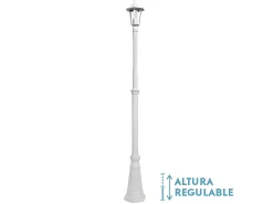 Farola Para Exterior En Aluminio Auriga 1 Luz, Acabado Blanco
