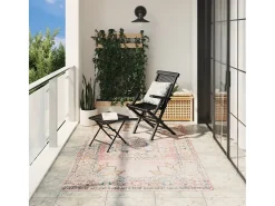 Feline Alfombra de interior/exterior diseño vintage ARBIZU 160x230 cm