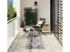 Feline Alfombra de interior/exterior diseño vintage ARBIZU 80x250 cm