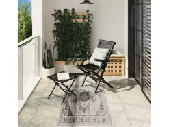 Feline Alfombra de interior/exterior diseño vintage ARBIZU 80x150 cm