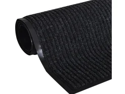 Felpudo alfombra de entrada PVC negro 90x60 cm ES697101