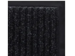 Felpudo alfombra de entrada PVC negro 90x60 cm ES697101