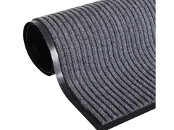 Felpudo de PVC gris 117x220 cm ES941169