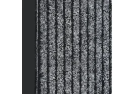 Felpudo de rayas gris 80x120 cm ES331313