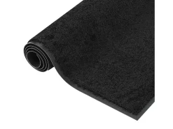 Felpudo de rayas negro 60x80 cm ES890091