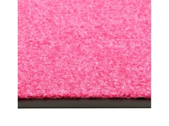 Felpudo lavable rosa 90x120 cm ES683975