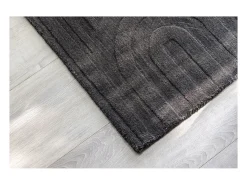 Felpudo Nora 80x50cm gris oscuro.