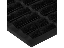 Felpudo rectangular de goma y fibra de coco 40x60 cm ES842302