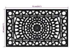 Felpudo rectangular de goma 45x75 cm ES982919