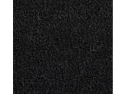 Felpudo semicircular de fibra de coco negro 50x80 cm ES667872