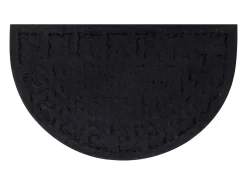 Felpudo semicircular de goma y fibra de coco 45x75 cm ES926673