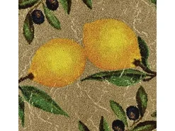 Felpudo 50x75 tejido estampado floral LE CITRON marrón